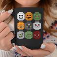 Halloween Building Brick Head Pumpkin Ghost Zombie Friends Coffee Mug Personalized Gifts