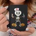 Halloween Nicu Nurse Skeleton Scrub Top Costume Coffee Mug Unique Gifts