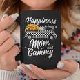 Happiness Is Being A Mom And Gammy Christmas Truck Plaid Coffee Mug Unique Gifts