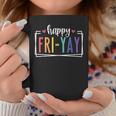 Happy Fri-Yay Friday Lovers Fun Teacher Tgif Coffee Mug Funny Gifts