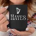 Hayes Surname Irish Family Name Heraldic Celtic Harp Coffee Mug Unique Gifts