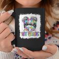 Hello 1St Grade Messy Bun Girls Tie Dye Cute Back To School Coffee Mug Unique Gifts