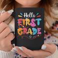 Hello 1St Grade Back To School First Grade Teachers Students Coffee Mug Unique Gifts