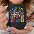 Hello 3Rd Grade Leopard Boho Rainbow 1St Day Of School Coffee Mug Unique Gifts