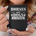 Horse And Dog Lover Rider Therapy Equestrian Dog Mom Coffee Mug Unique Gifts
