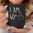 I Am 40 Plus 1 Middle Finger For A 41St Birthday Coffee Mug Unique Gifts