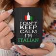 I Cant Keep Calm Im Italian Funny Roots & Heritage Design Coffee Mug Unique Gifts