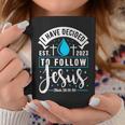 I Have Decided To Follow Jesus 2023 Baptized Baptism Coffee Mug Unique Gifts