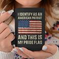 I Identify As An American Patriot This Is My Pride Flag Coffee Mug Funny Gifts
