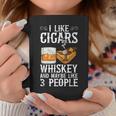 I Like Cigars Whiskey And Maybe 3 People Cigar Lounge Whiskey Funny Gifts Coffee Mug Unique Gifts