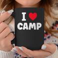 I Love Camp Summer Camp Glamping Coffee Mug Unique Gifts