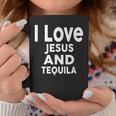 I Love Jesus And Tequila Funny Bar Tequila Funny Gifts Coffee Mug Unique Gifts