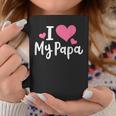 I Love My Papa Awesome Heart Dad Fathers Day Cool Kids Coffee Mug Funny Gifts