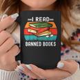 I Read Banned Books Teacher Bookworm Library Read Coffee Mug Unique Gifts
