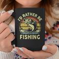 Id Rather Be Fishing- Fly Bass Fish Funny Fisherman Dad Coffee Mug Funny Gifts
