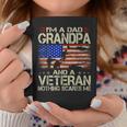 I'm A Dad Grandpa And Veteran Retro Papa Grandpa Coffee Mug Funny Gifts