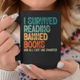 Im With The Banned I Survived Reading Banned Books Coffee Mug Unique Gifts