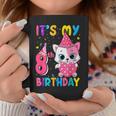 It's My 8Th Birthday Girl Cat Birthday 8 Year Old Coffee Mug Funny Gifts