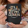 It's Beautiful Day For Learning Retro Teacher Students Coffee Mug Funny Gifts
