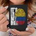 It's In My Dna Colombian Proud Hispanic Colombia Flag Coffee Mug Unique Gifts