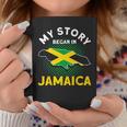 Jamaican Moms Jamaica Lovers My Story Began In Jamaica Pride Coffee Mug Funny Gifts