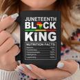 Junenth Black King Nutrition Facts Fathersday Blackfather Coffee Mug Funny Gifts