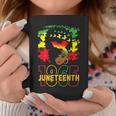 Junenth Celebrating 1865 Awesome Messy Bun Black Women Coffee Mug Funny Gifts
