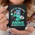 Just A Girl Who Loves Anime And Sketching Coffee Mug Unique Gifts