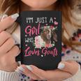 Just A Girl Who Loves Goats Goat Rancher Farm Women Coffee Mug Unique Gifts