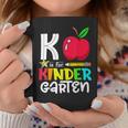 K Is Kindergarten Apple Back To School 2023 Teacher Coffee Mug Unique Gifts