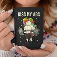 Kiss My Abs Workout Gym Unicorn Weight Lifting Coffee Mug Unique Gifts
