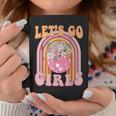 Let's Go Girls Retro Rainbow Cowgirl Disco Bachelorette Coffee Mug Unique Gifts