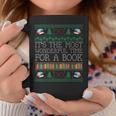 Librarian Books Reading Ugly Christmas Sweaters Coffee Mug Unique Gifts