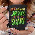 Life Without Jesus Is Scary Fall Christian Halloween Christian Halloween Coffee Mug Unique Gifts