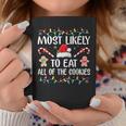 Most Likely To Eat All The Christmas Cookies Family Xmas Coffee Mug Unique Gifts