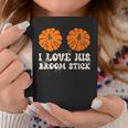 I Love His Broomstick Halloween Groovy Couples Matching Coffee Mug Funny Gifts