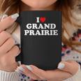 I Love Grand Prairie Heart Coffee Mug Unique Gifts