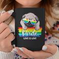 Love Is Love Lgbt Gay Pride Month Pug Dog Lover Lgbt Pride Coffee Mug Unique Gifts