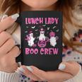 Lunch Lady Boo Crew Pumpkin Breast Cancer Halloween Coffee Mug Unique Gifts
