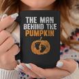 The Man Behind The Pumpkin Pregnancy Halloween New Dad To Be Coffee Mug Unique Gifts