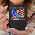Masa Make America Straight Again Strong Woman American Flag Coffee Mug Unique Gifts