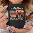 Masa Make America Straight Again Trump American Flag Coffee Mug Unique Gifts
