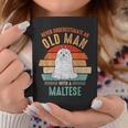 Mb Never Underestimate An Old Man With A Maltese Coffee Mug Funny Gifts