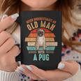Mb Never Underestimate An Old Man With A Pug Coffee Mug Funny Gifts