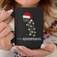 Merry Kissmyass Cat Christmas Lights Coffee Mug Unique Gifts
