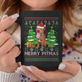 Merry Pitmas Santa Pitbull Dog Xmas Ugly Christmas Sweater Coffee Mug Unique Gifts