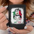 Mexican Independence Viva Mexico Messy Bun Hair Coffee Mug Unique Gifts