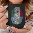 Mexico & Guatemala Fingerprint Half Mexican Guatemalan Roots Coffee Mug Unique Gifts