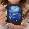 Moon Dolphin Space Dolphins Coffee Mug Funny Gifts