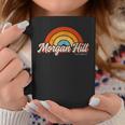 Morgan Hill California Ca Vintage Rainbow Retro 70S Coffee Mug Unique Gifts